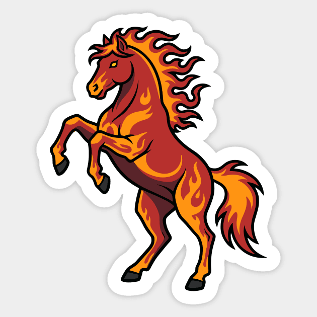Fire Horse 2026 Sticker by CreativeSage